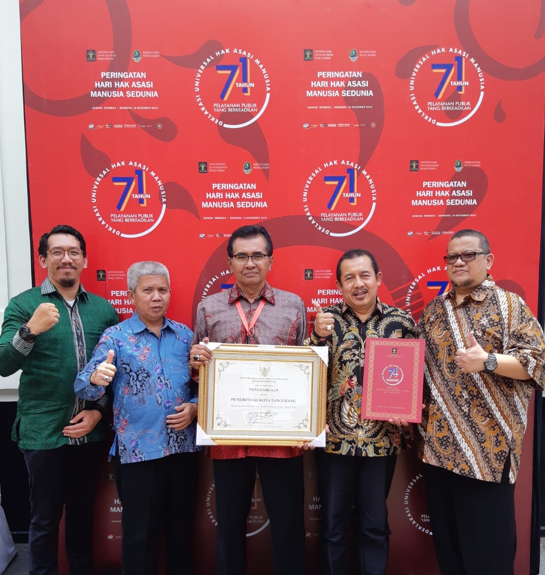 Kota Tangerang Meraih Penghargaan Kota Peduli HAM