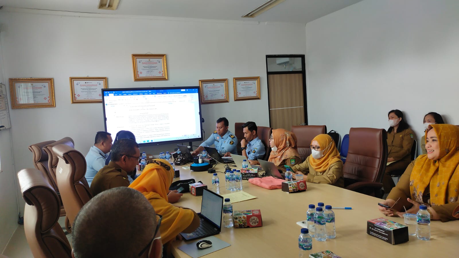 Pembahasan Rancangan Perwal di Kanwil Kumham Provinsi Banten